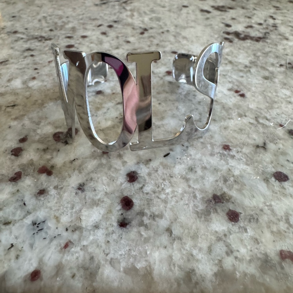 New in Box Silver VOLS Statement Cuff Bracelet
